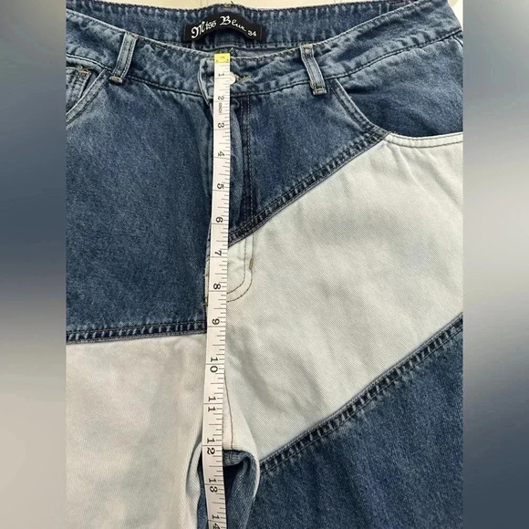 Miss Blue wide legs jeans size 34 - Picture 7 of 8